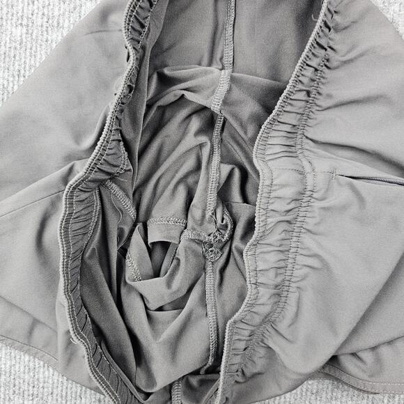 NFQ Shorts Mens XL Gray Running Lined Drawstring Zip Pocket Quick Dry Athletic - Picture 7 of 8